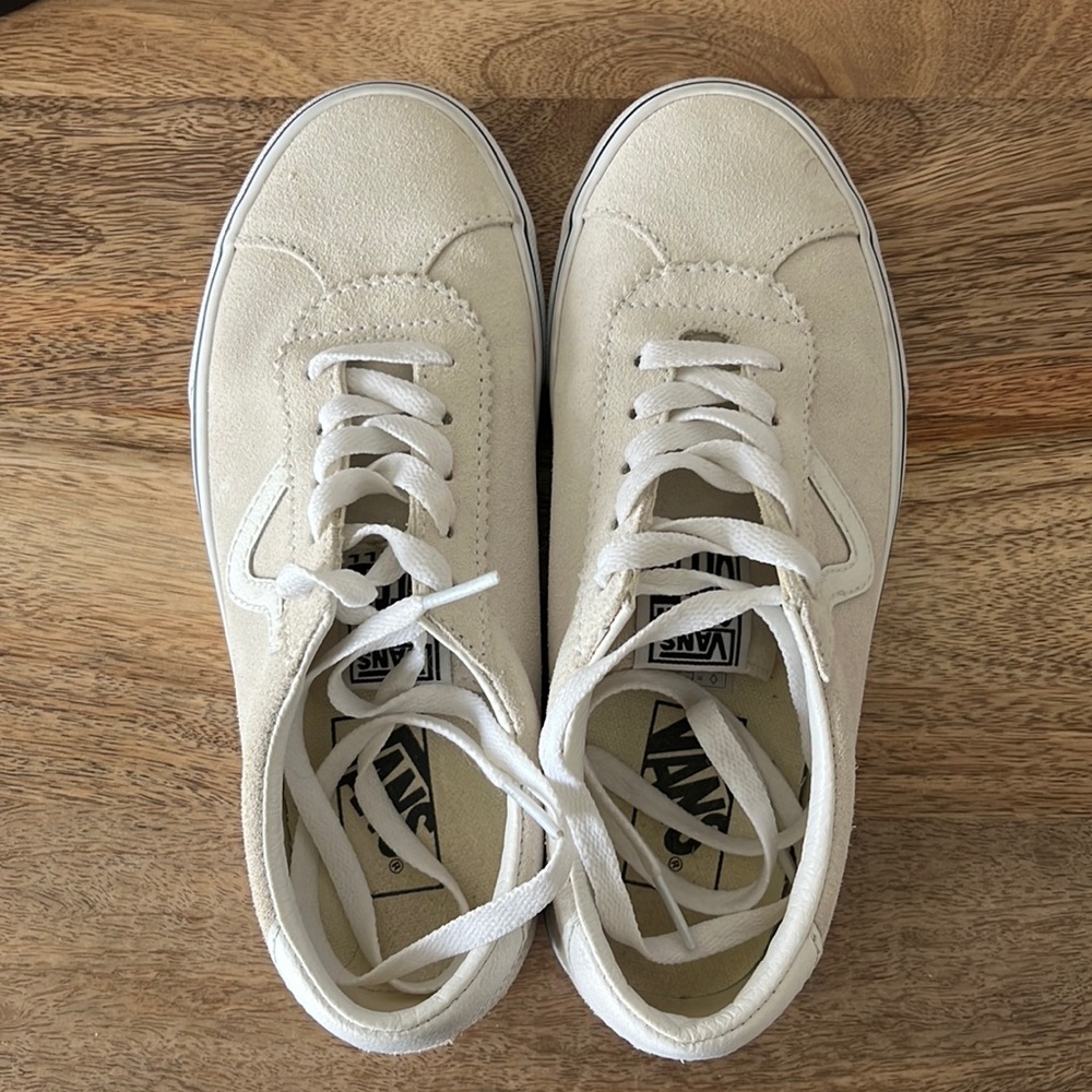 Cream vans! Size 6
